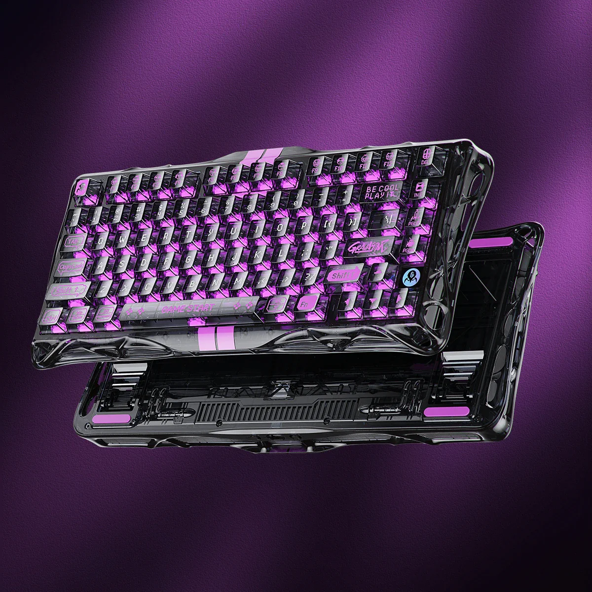 GravaStar 8000Hz Hall-Effekt Gaming-Komplettset - Transparent Schwarz - Image 3