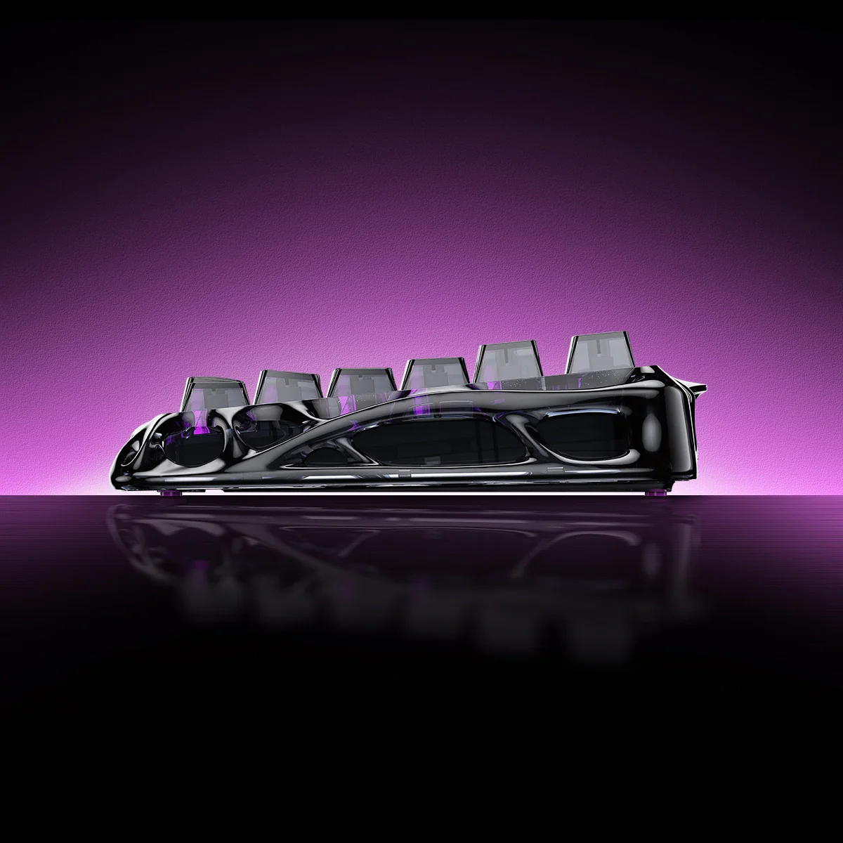 GravaStar 8000Hz Hall-Effekt Gaming-Komplettset - Transparent Schwarz - Image 4