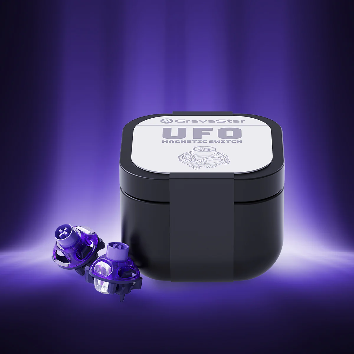 GravaStar UFO Magnetschalter – Hall-Effekt Gaming-Switches für V-Serie-Lila/Silber - Image 10