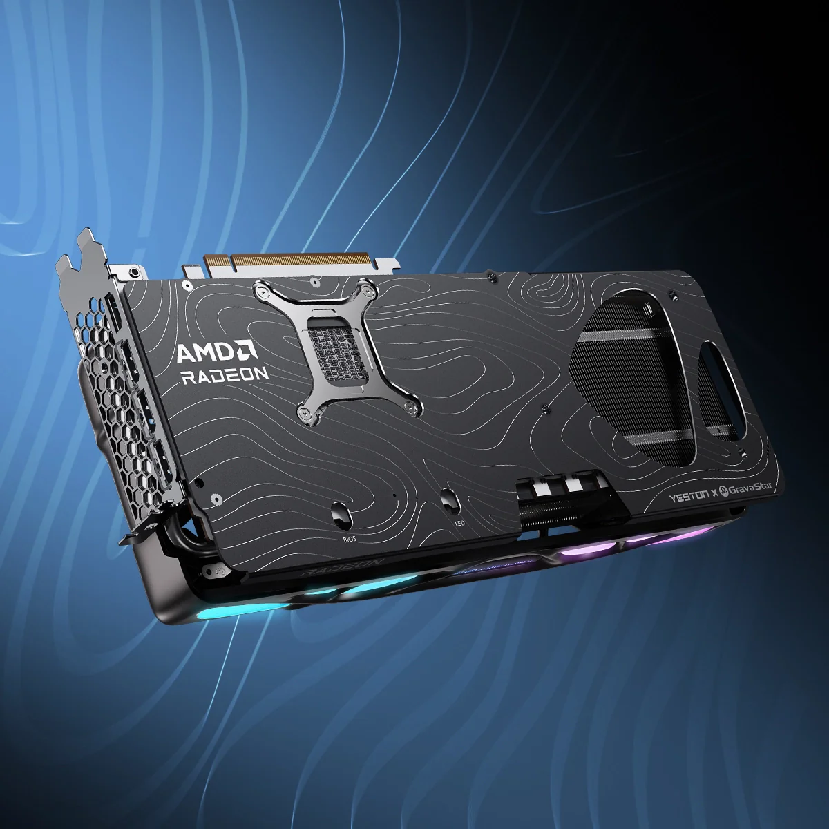 Yeston x GravaStar AMD RADEON RX 9070 XT 16G GDDR6 Mercury Nova OC - Image 6